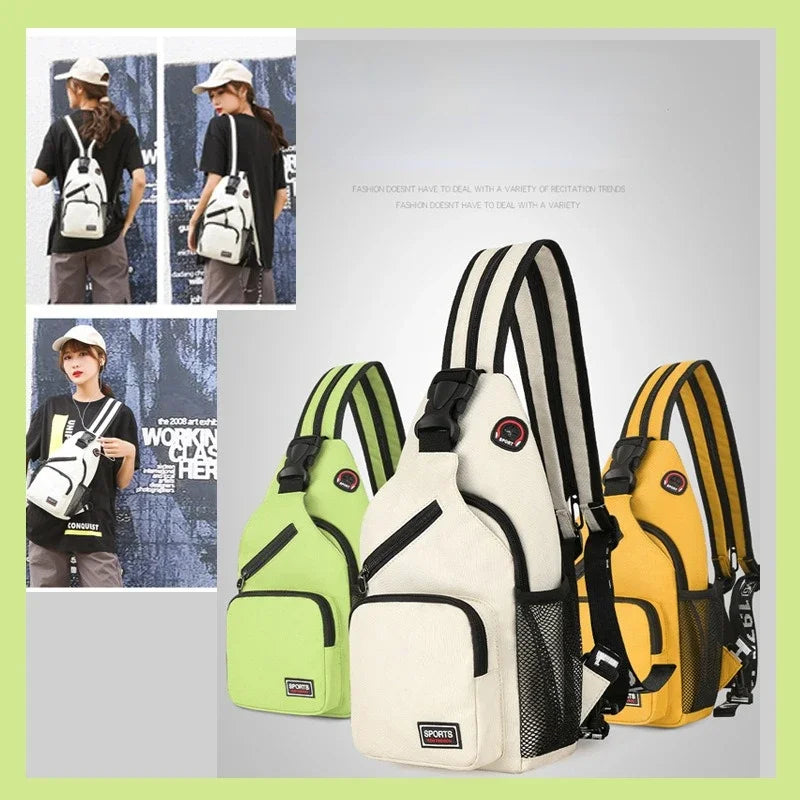 Clearance_New Fashion Chest Bag Ins Style Messenger Bag 2 in 1 Shoulder Bag Multi-function Large Capacity Outdoor Bags for Women