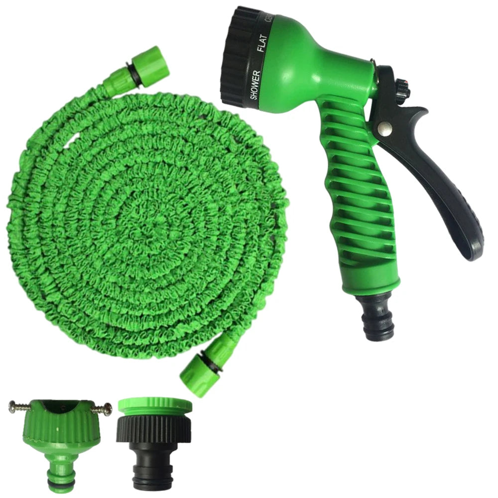 50FT Garden Hose Expandable Magic Water Pipes Home Garden Daily Watering Tools High-Pressure Car Wash Cleaning Water Gun