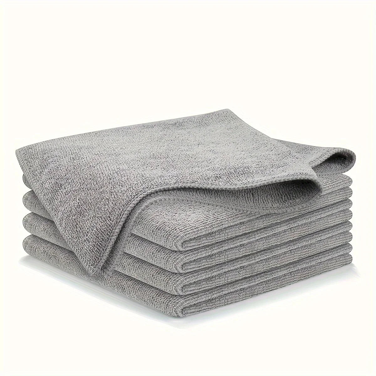 5/10/20pcs Kitchen Towel, Ultra-fine Fiber Light Gray Cleaning Cloth Set