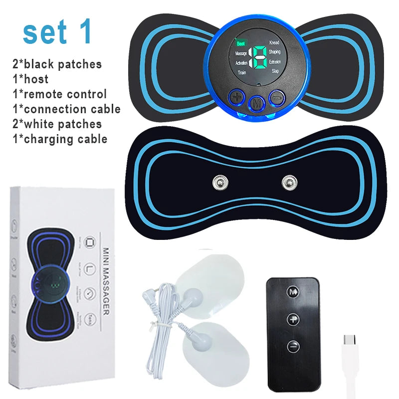8 Modes Rechargeable Neck Massager With Remote Control