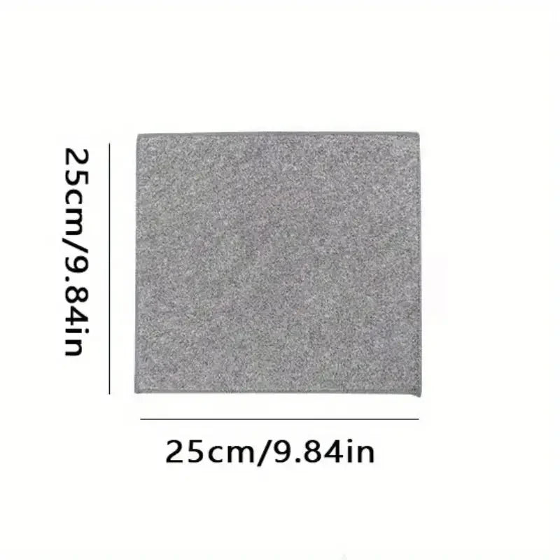 5/10/20pcs Kitchen Towel, Ultra-fine Fiber Light Gray Cleaning Cloth Set
