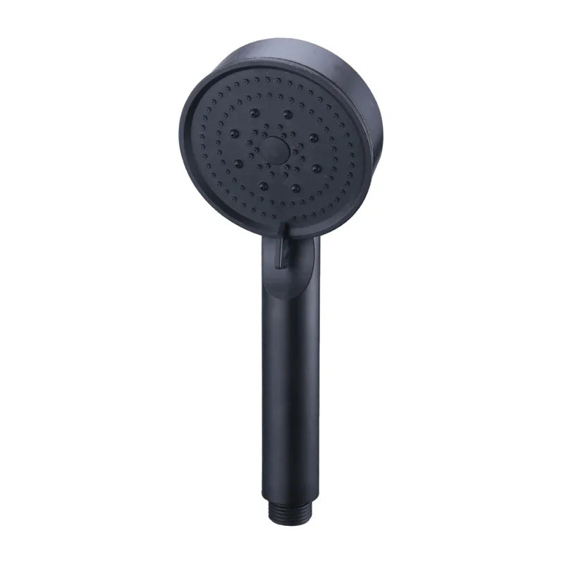 Black Booster Shower Head Adjustable High Pressure Water Massage Shower Head Home Handheld Sprayer Bathroom Supplies 5 Modes