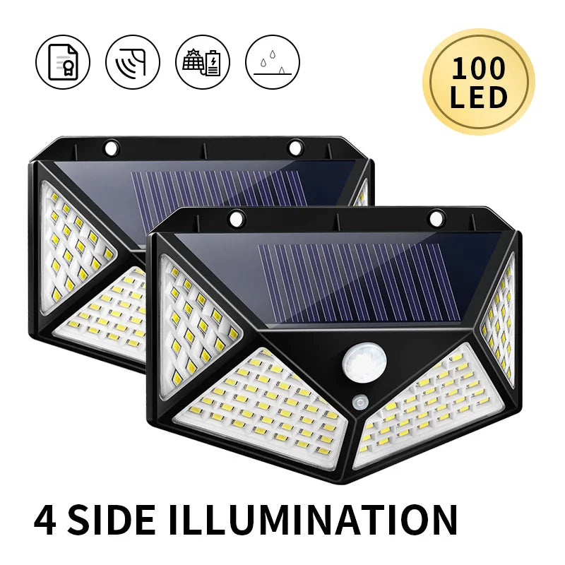 Outdoor Solar Waterproof LED Wall Light