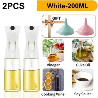 2 in 1 Pour Spray Sprayer Household Kitchen Oils Spray Cooking Olive Oil Dispenser Oil Baking Vinegar Soy Sauce Spray Container