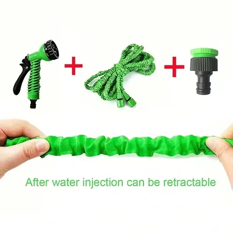 50FT Garden Hose Expandable Magic Water Pipes Home Garden Daily Watering Tools High-Pressure Car Wash Cleaning Water Gun