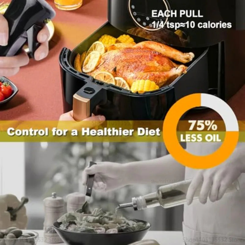 2 in 1 Pour Spray Sprayer Household Kitchen Oils Spray Cooking Olive Oil Dispenser Oil Baking Vinegar Soy Sauce Spray Container