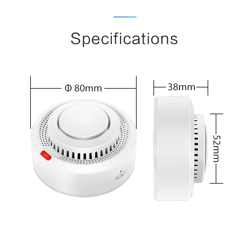 Tuya Smart WiFi Smoke Sensor With Smartlife APP Control