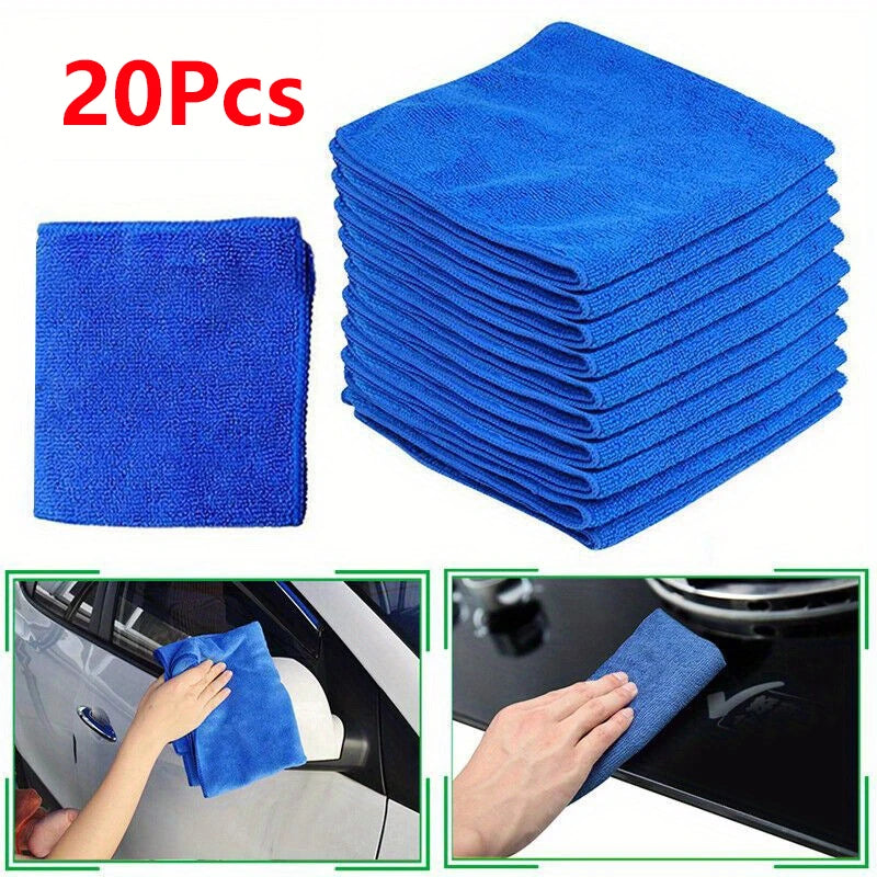1-20Pcs Microfiber Towels Car Wash Drying Cloth Towel Household Cleaning Cloths Auto Detailing Polishing Cloth Home Clean Tools