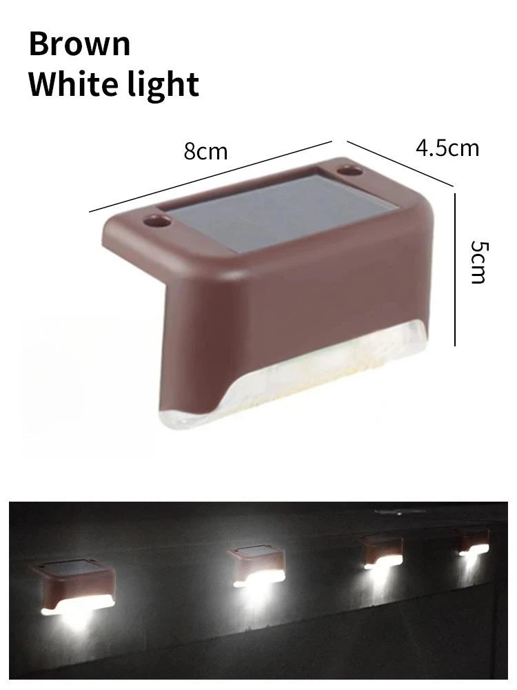 Solar Deck Lights 1-6 PacK Outdoor Step Lights Waterproof Led Solar Lamp For Stairs Railing Step Fence Yard Patio and Pathway
