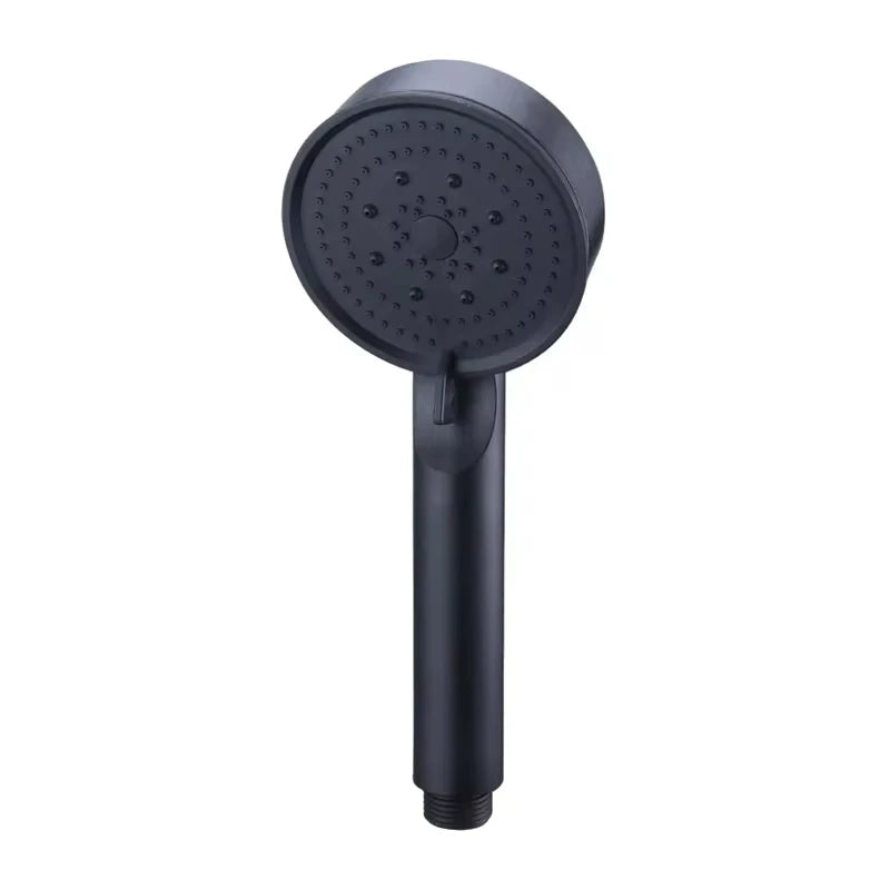 Black Booster Shower Head Adjustable High Pressure Water Massage Shower Head Home Handheld Sprayer Bathroom Supplies 5 Modes
