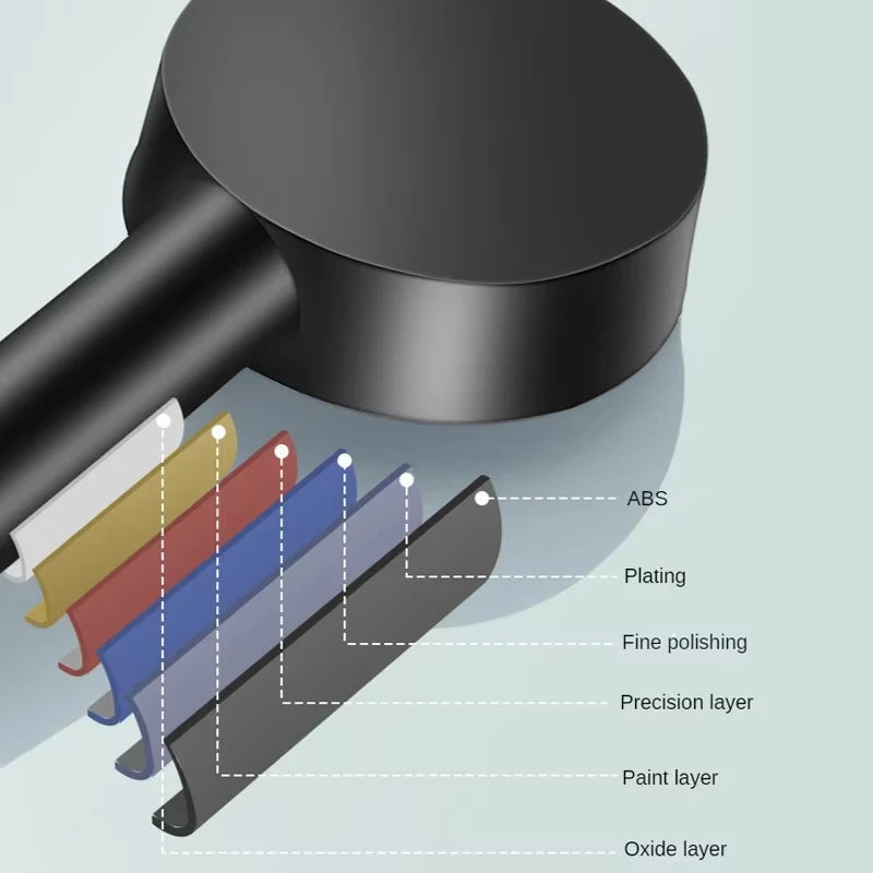 Booster Shower Head Adjustable High Pressure Water Massage Shower Head Home Handheld Sprayer Bathroom Supplies 5 Modes