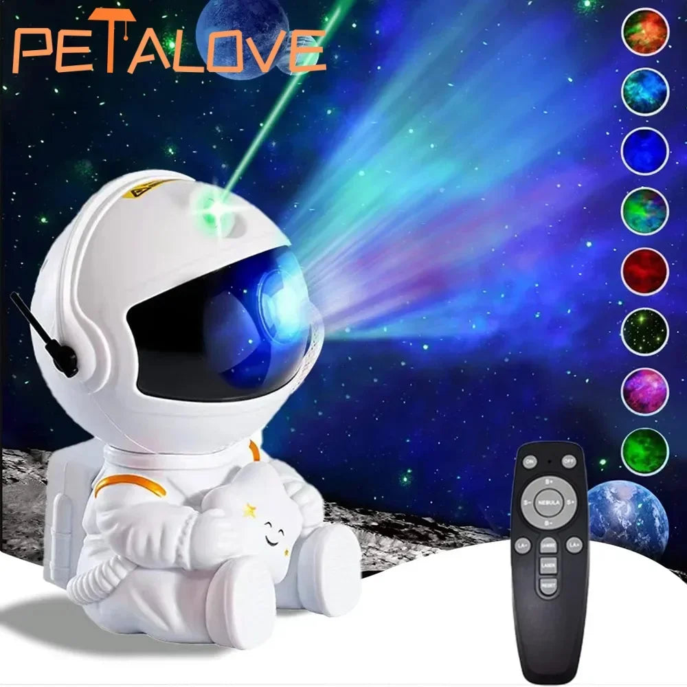 Astronaut Star Projector Galaxy Night Light