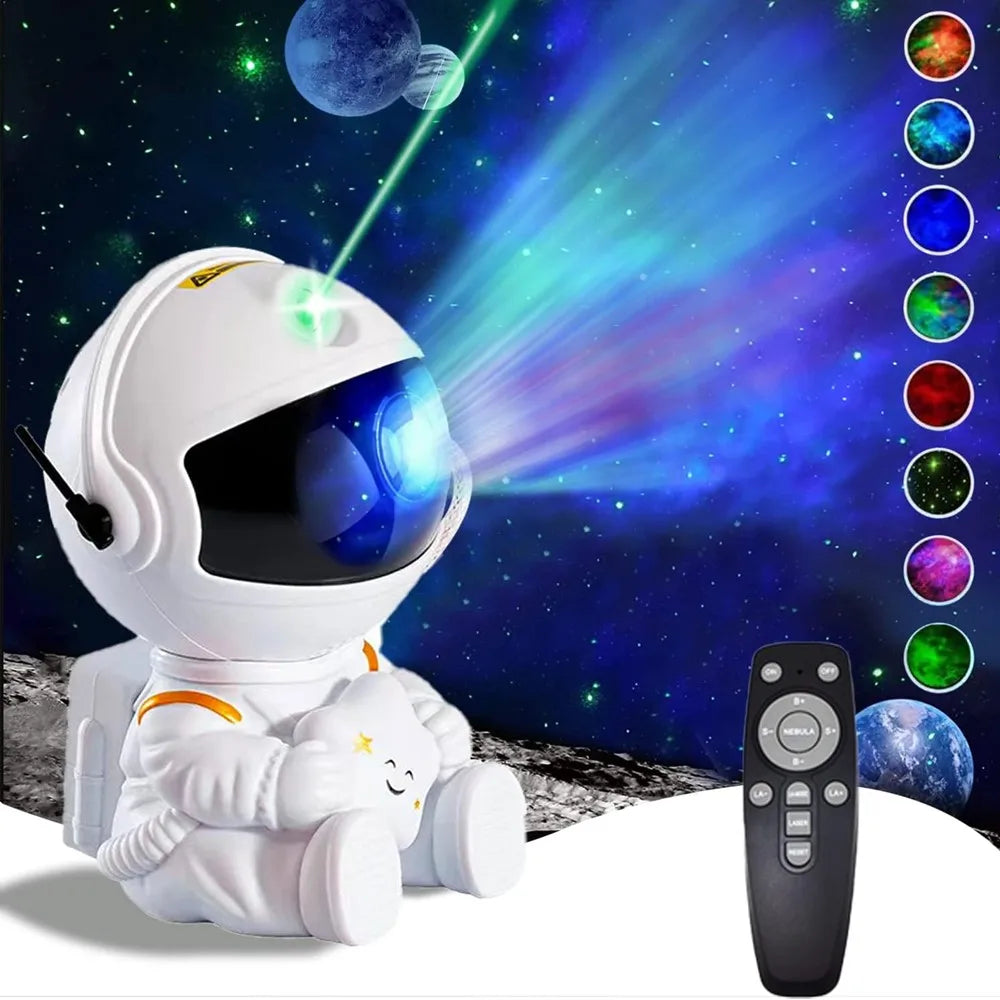 Astronaut Star Projector Galaxy Night Light