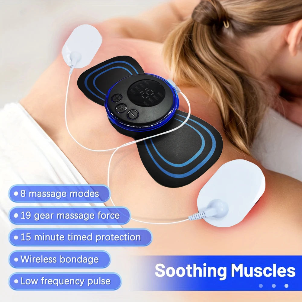 8 Modes Rechargeable Neck Massager With Remote Control