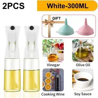 2 in 1 Pour Spray Sprayer Household Kitchen Oils Spray Cooking Olive Oil Dispenser Oil Baking Vinegar Soy Sauce Spray Container