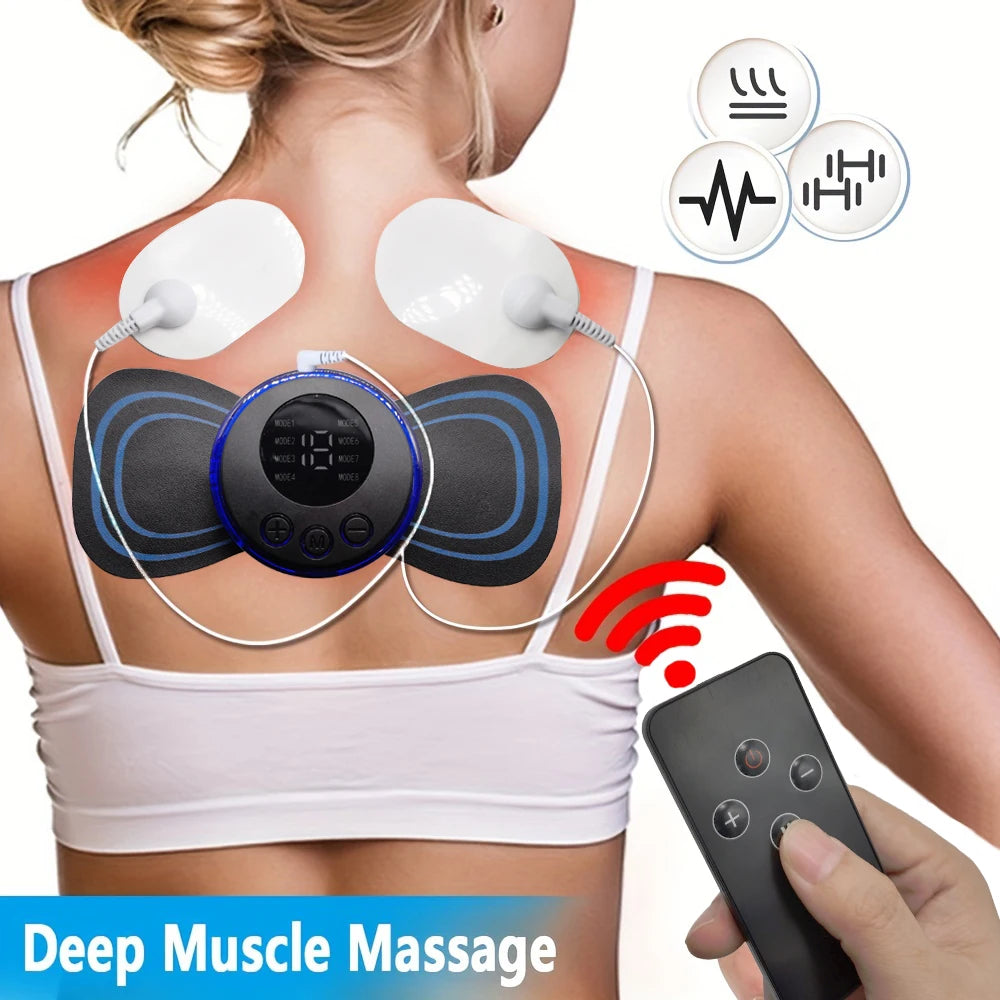8 Modes Rechargeable Neck Massager With Remote Control