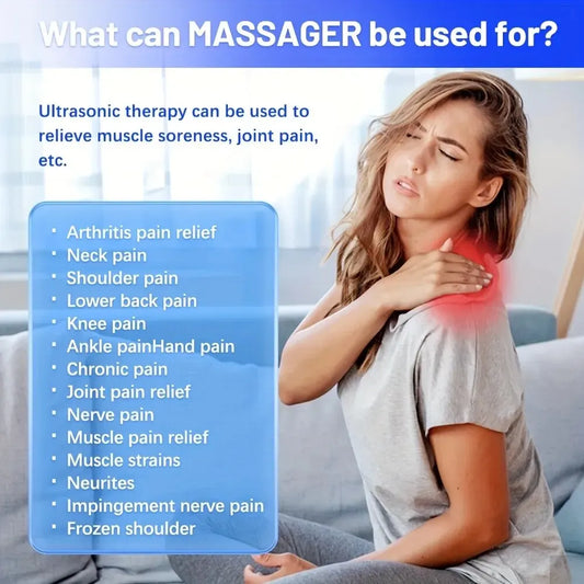 8 Modes Rechargeable Neck Massager With Remote Control