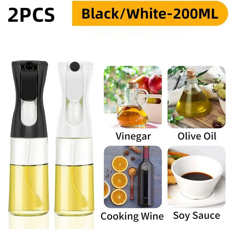 2 in 1 Pour Spray Sprayer Household Kitchen Oils Spray Cooking Olive Oil Dispenser Oil Baking Vinegar Soy Sauce Spray Container
