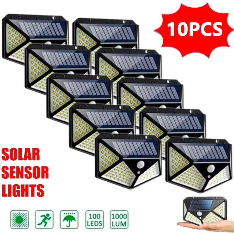 1/2/4Pcs Intelligent Light Controlled LED Solar Lights Waterproof Human Body Sensing Street Light for Outdoor Garden Lighting