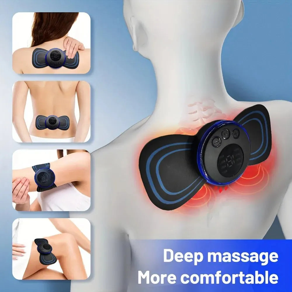 8 Modes Rechargeable Neck Massager With Remote Control