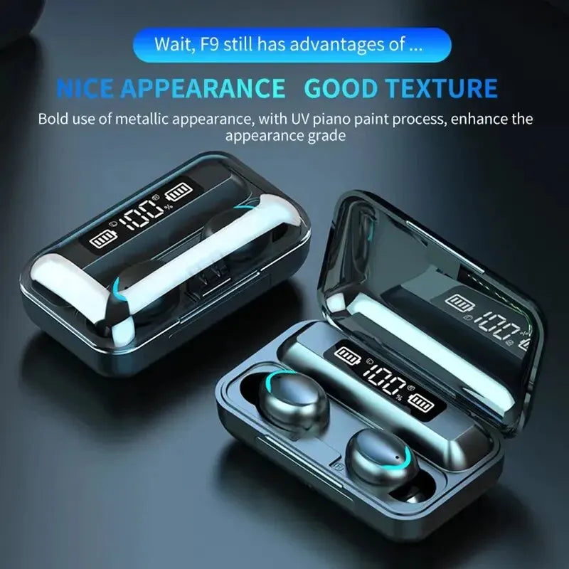 Wireless Bluetooth Earbuds w/ Charging Case