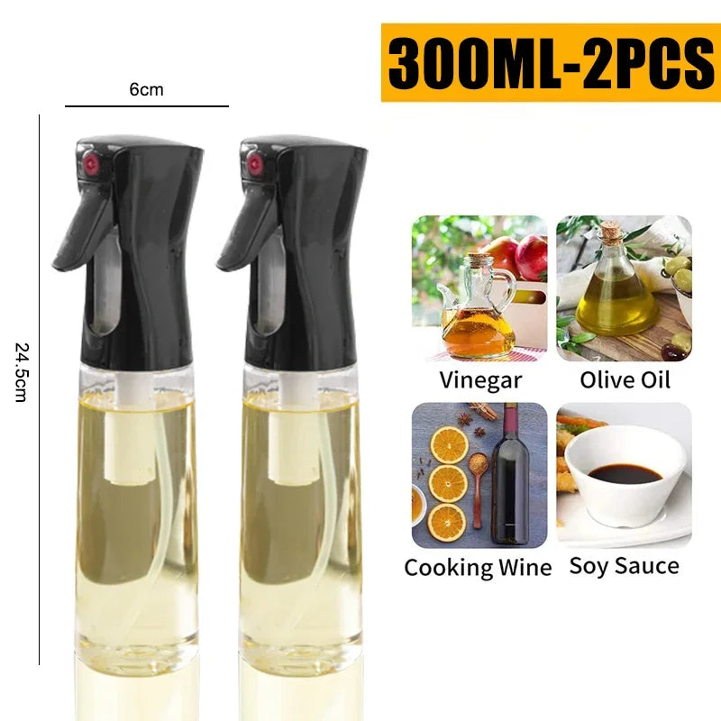 2 in 1 Pour Spray Sprayer Household Kitchen Oils Spray Cooking Olive Oil Dispenser Oil Baking Vinegar Soy Sauce Spray Container