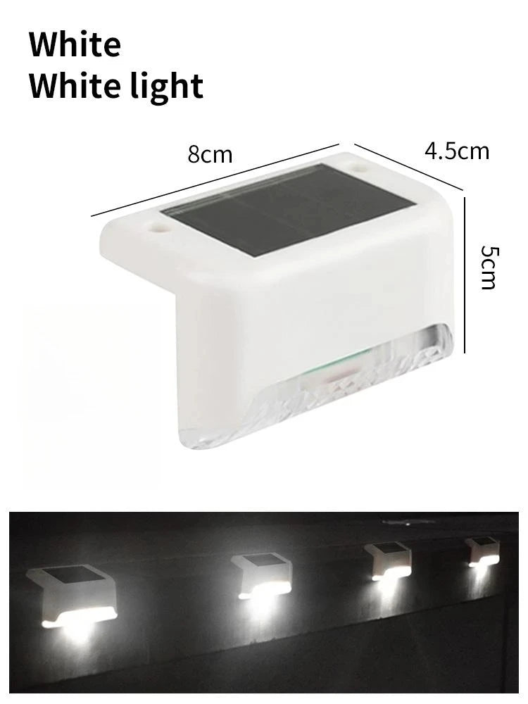 Solar Deck Lights 1-6 PacK Outdoor Step Lights Waterproof Led Solar Lamp For Stairs Railing Step Fence Yard Patio and Pathway