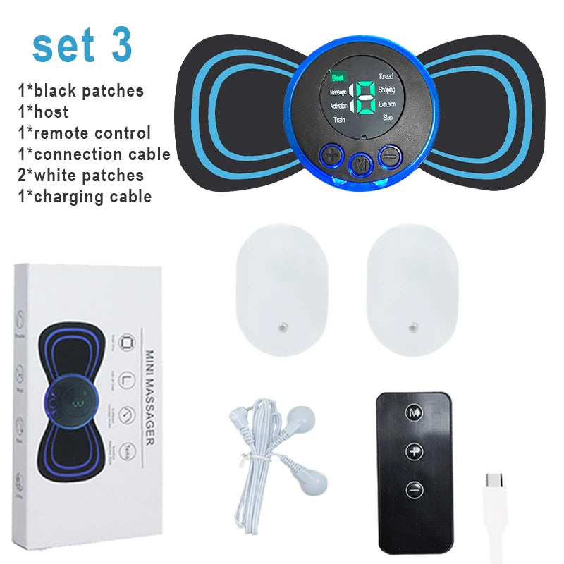 8 Modes Rechargeable Neck Massager With Remote Control