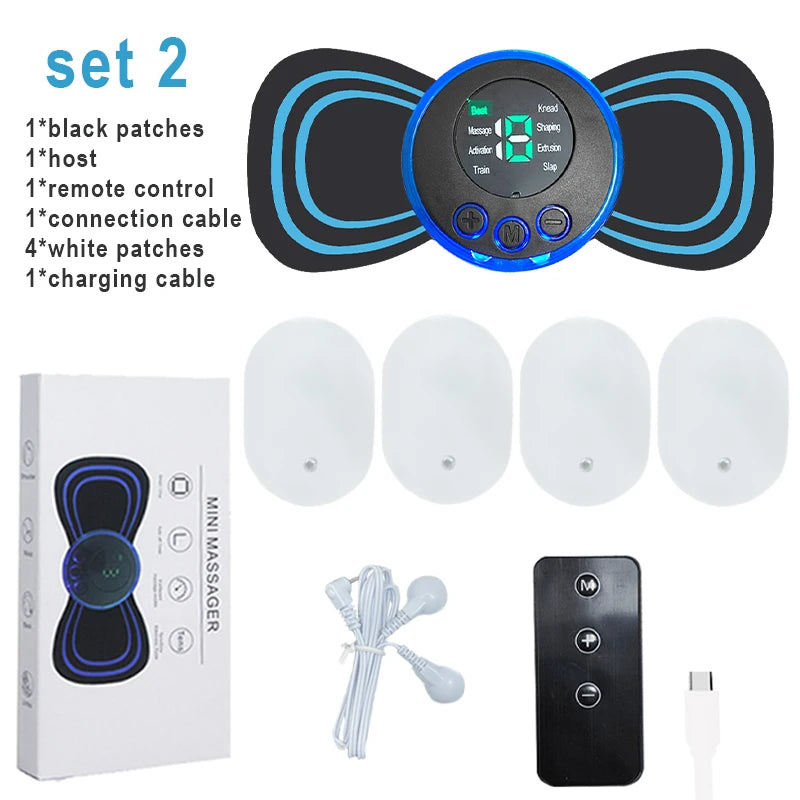 8 Modes Rechargeable Neck Massager With Remote Control